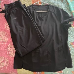 Cherokee Scrubs. Large top, medium bottoms.